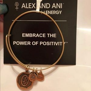 23-1Alex and Ani gold O bangle